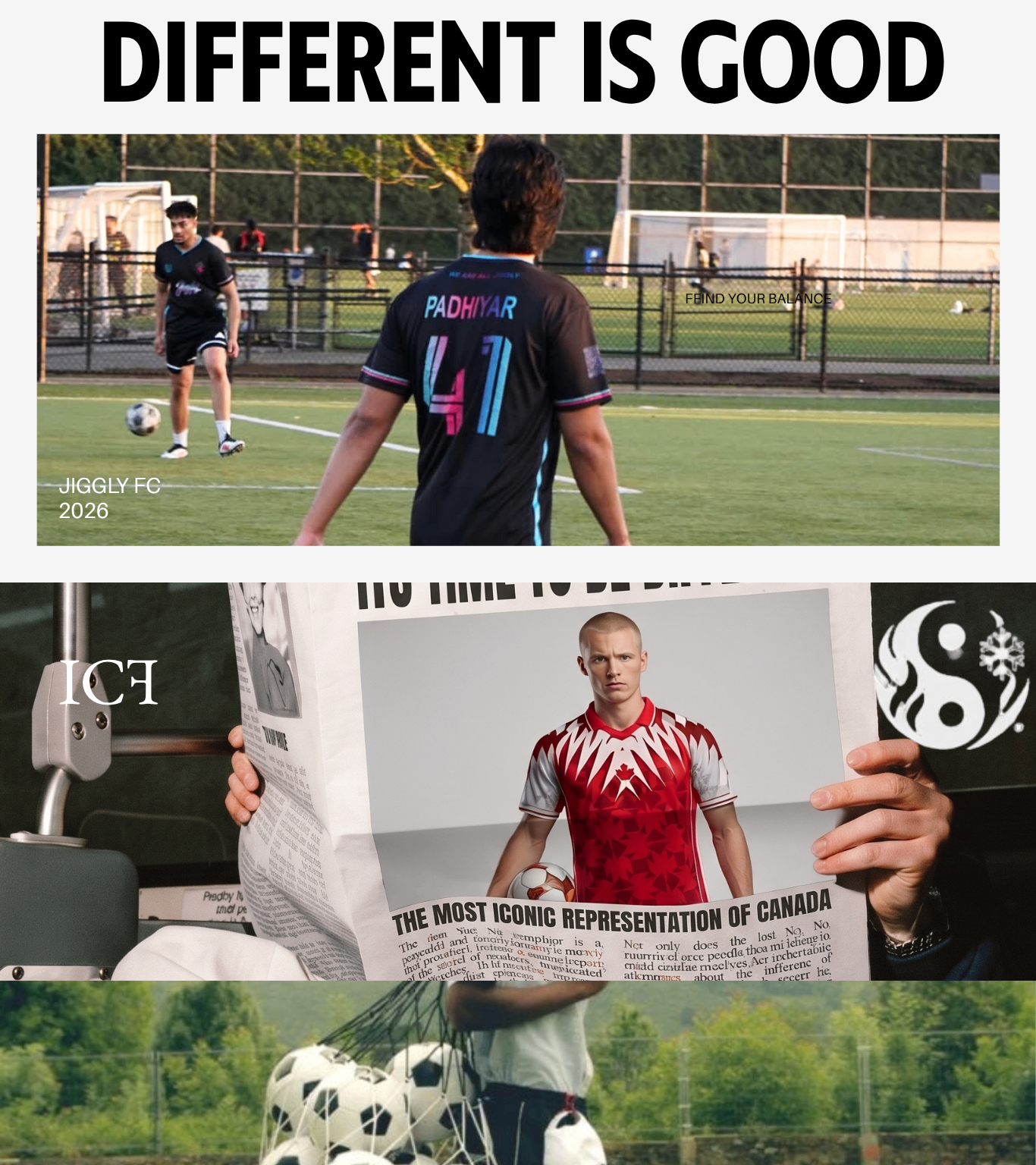 Different is good — ICF Sports lookbook